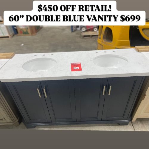 Double Blue Vanity - Pallets for sale .