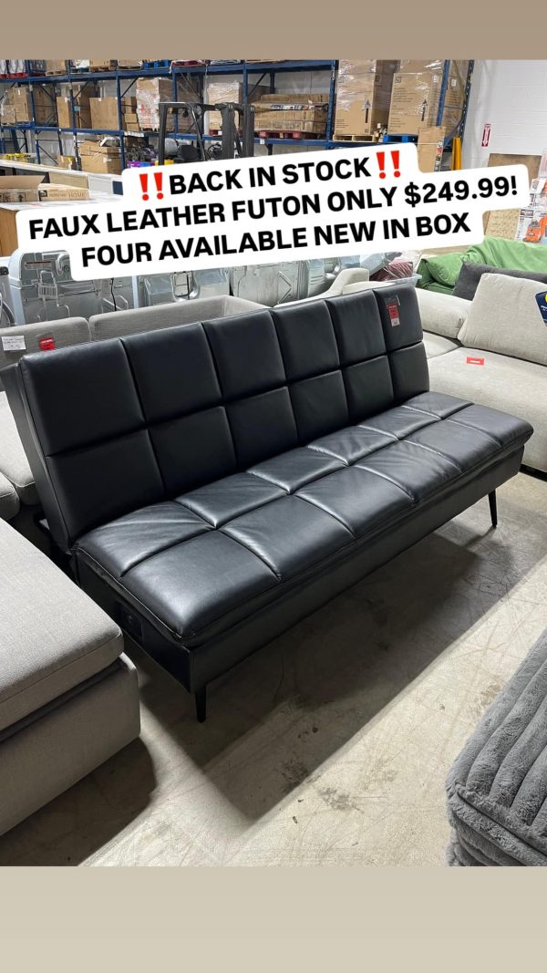 Faux Leather Futon - Pallets for sale