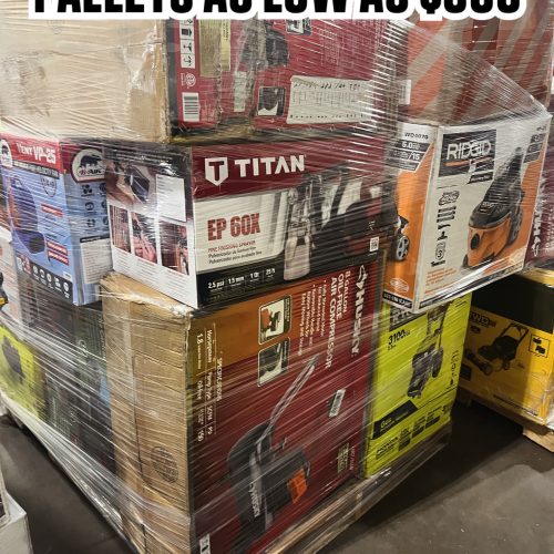 Power equipement - Pallets for sale.