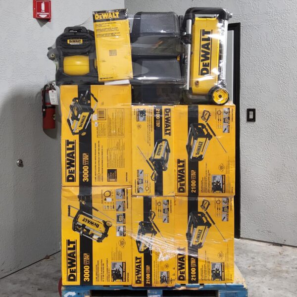 DEWALT PRESSURE WASHERS & MORE PALLET - LOT ID: 081024 - AS-IS Untested Customer Returns