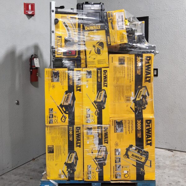 DEWALT PRESSURE WASHERS & MORE PALLET - LOT ID: 081024 - AS-IS Untested Customer Returns