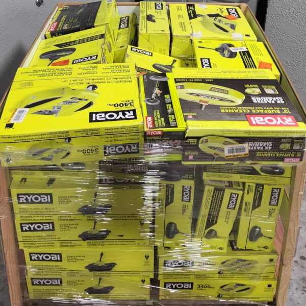 RYOBI SURFACE CLEANER PALLET - LOT ID: 130924 - AS-IS Untested Customer Returns